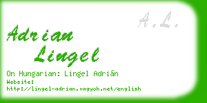 adrian lingel business card